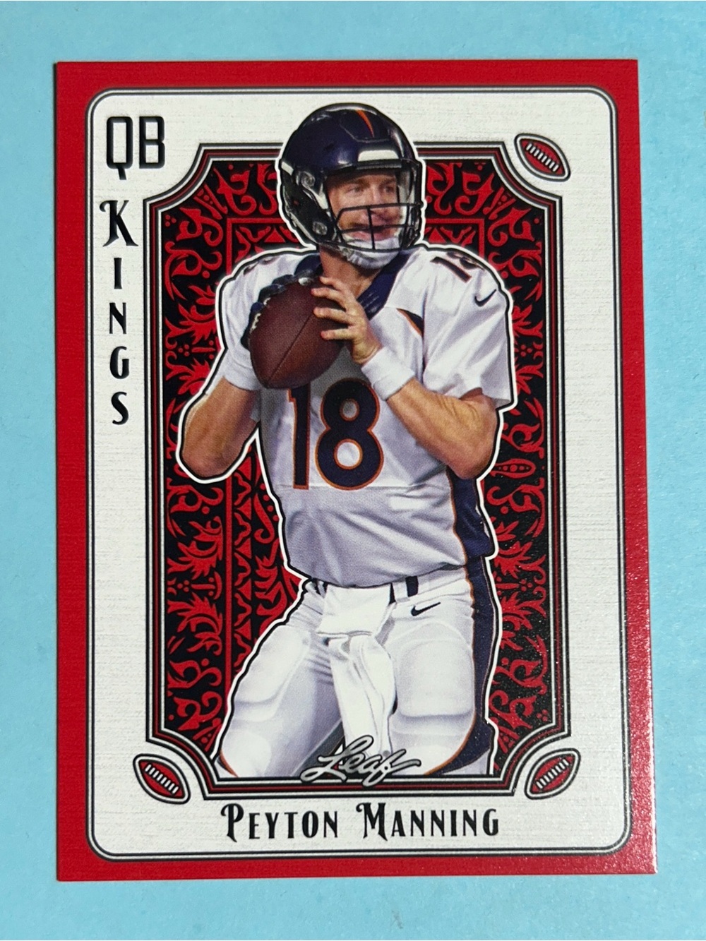 Peyton Manning ,Denver Broncos 2024 Leaf QB Kings Red#QBK-10